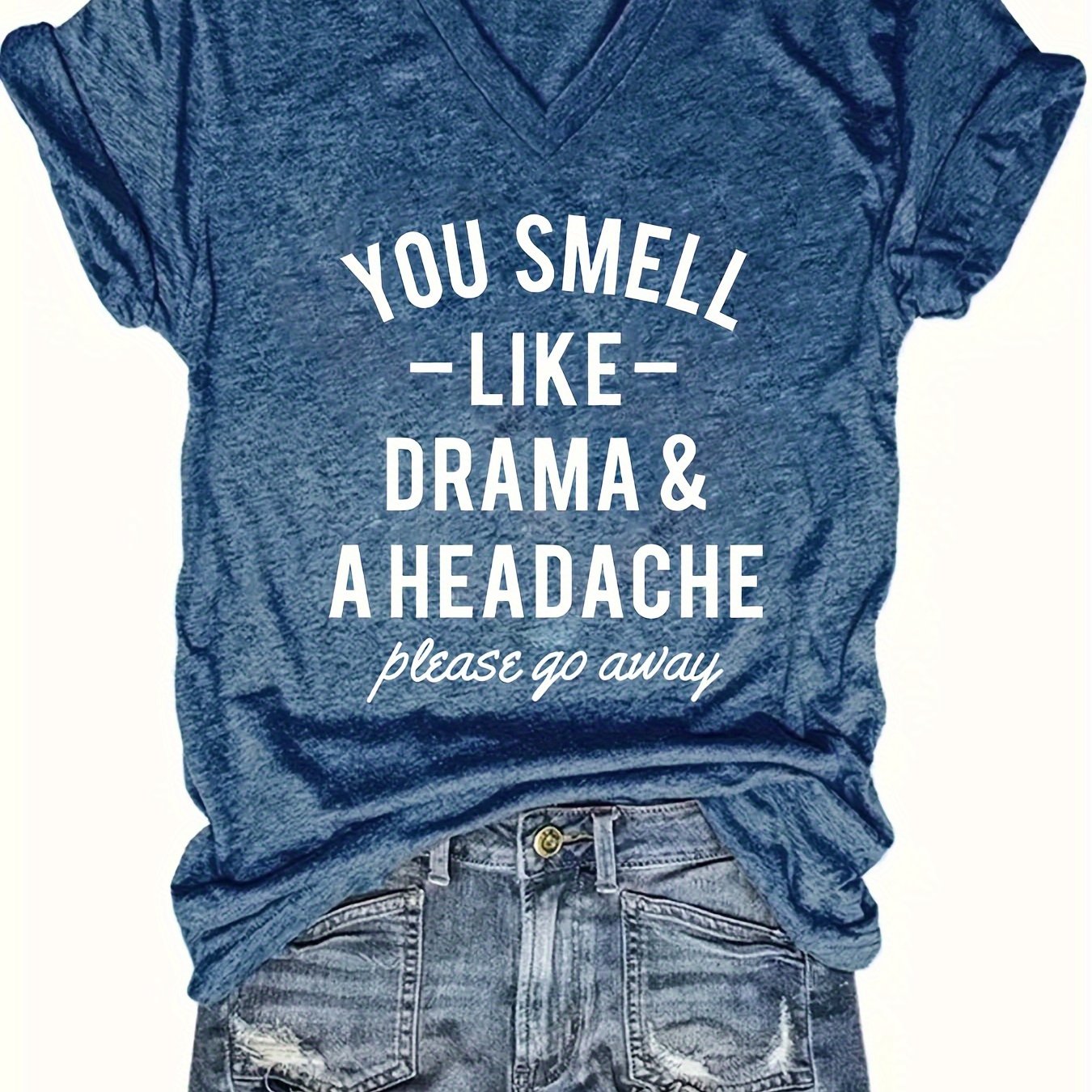 Women's Cotton V-Neck Casual Short Sleeve T-Shirt