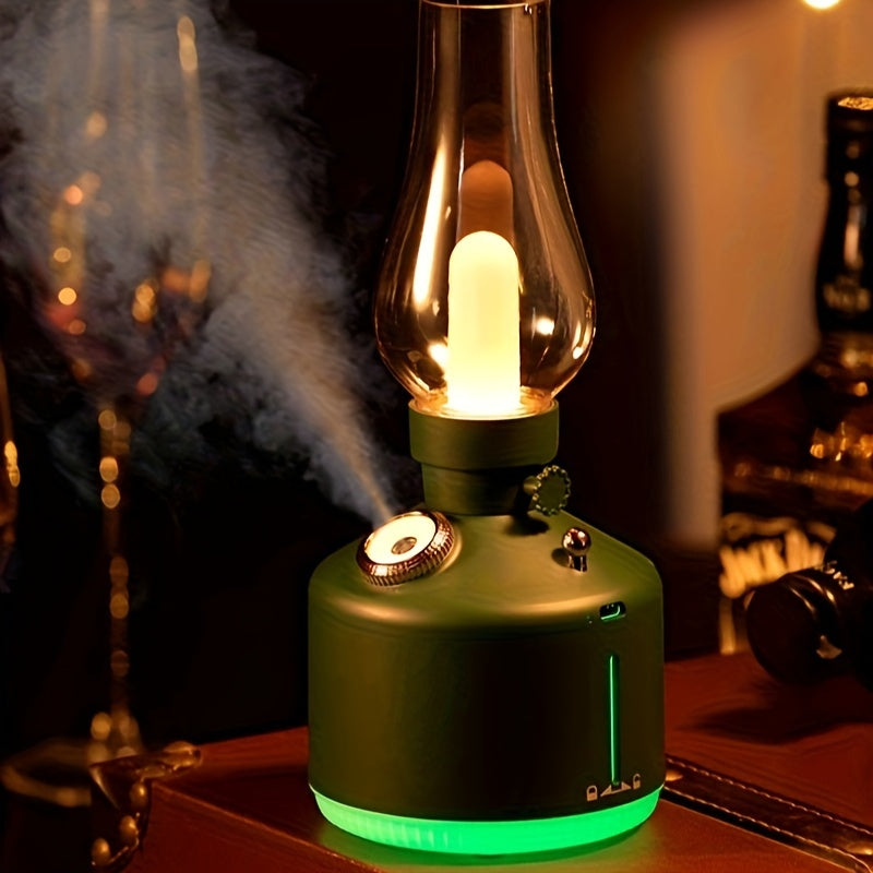 Портативный увлажнитель с LED-подсветкой, питание от USB, ультразвуковой, резервуар 1 л