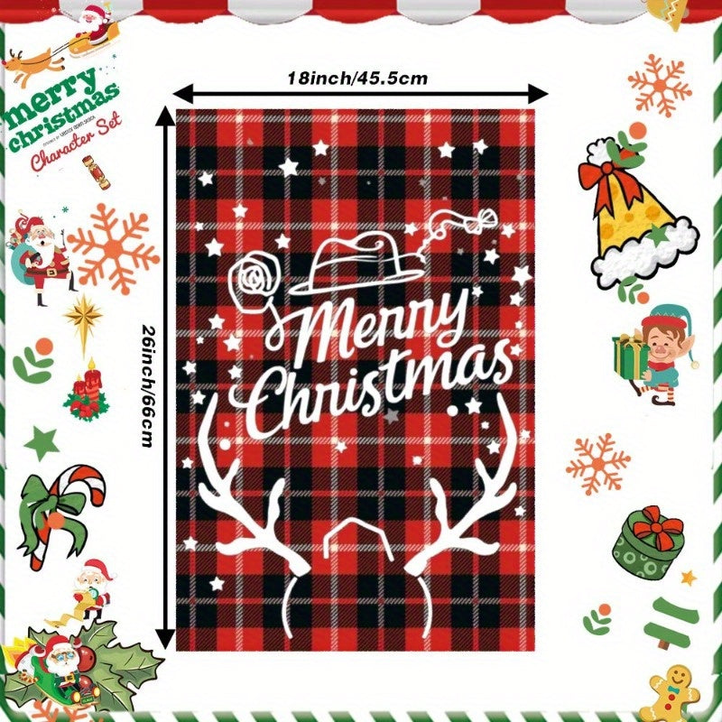 Festive Tea Towel 18x66cm Kitchen Decor Holiday Winter Christmas
