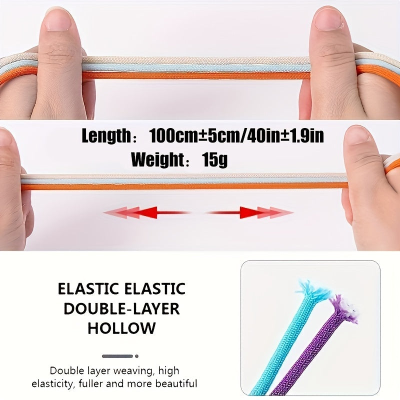 Adult Spandex Elastic Shoelaces Lazy Tie-Free Sneakers 100cm