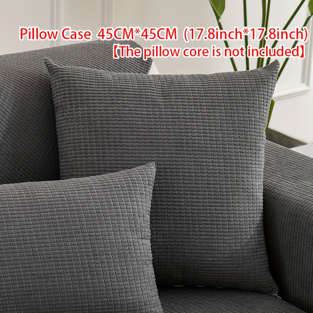 All-Season Velvet Sofa Cushion with Anti-Cat Scratch and Non-Slip Features