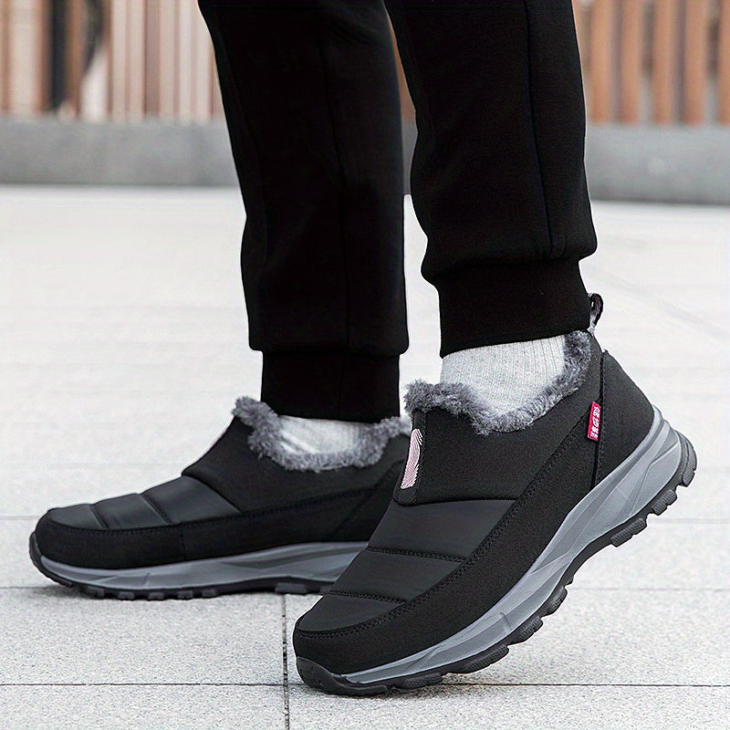 Women's Slip-On Winter Shoes Non-Slip Cushioned Sole All-Season Burgundy