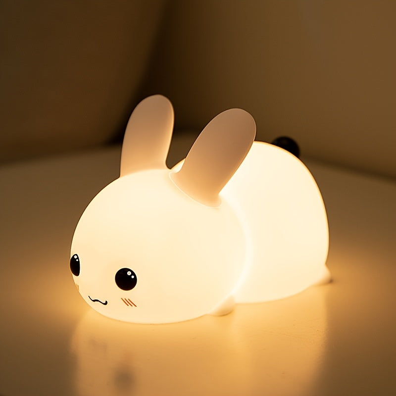 Silicone Night Light with USB Charging Remote Control Dimmable Touch LED for Kids and Bedroom