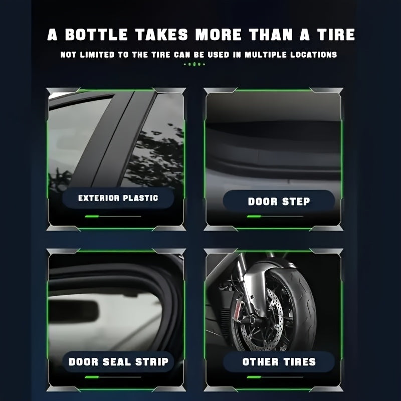 Cera de renovación de plástico multiusos, brillo y protección para neumáticos de goma y vinilo