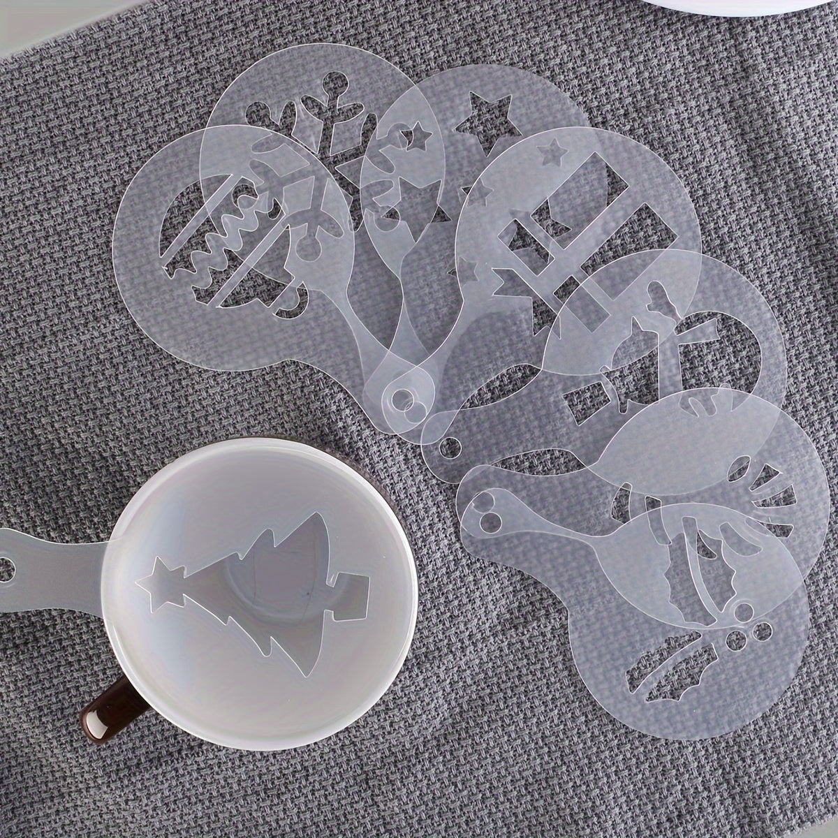 Set of 16 Coffee Latte Molds for Frothy Beverages at Home