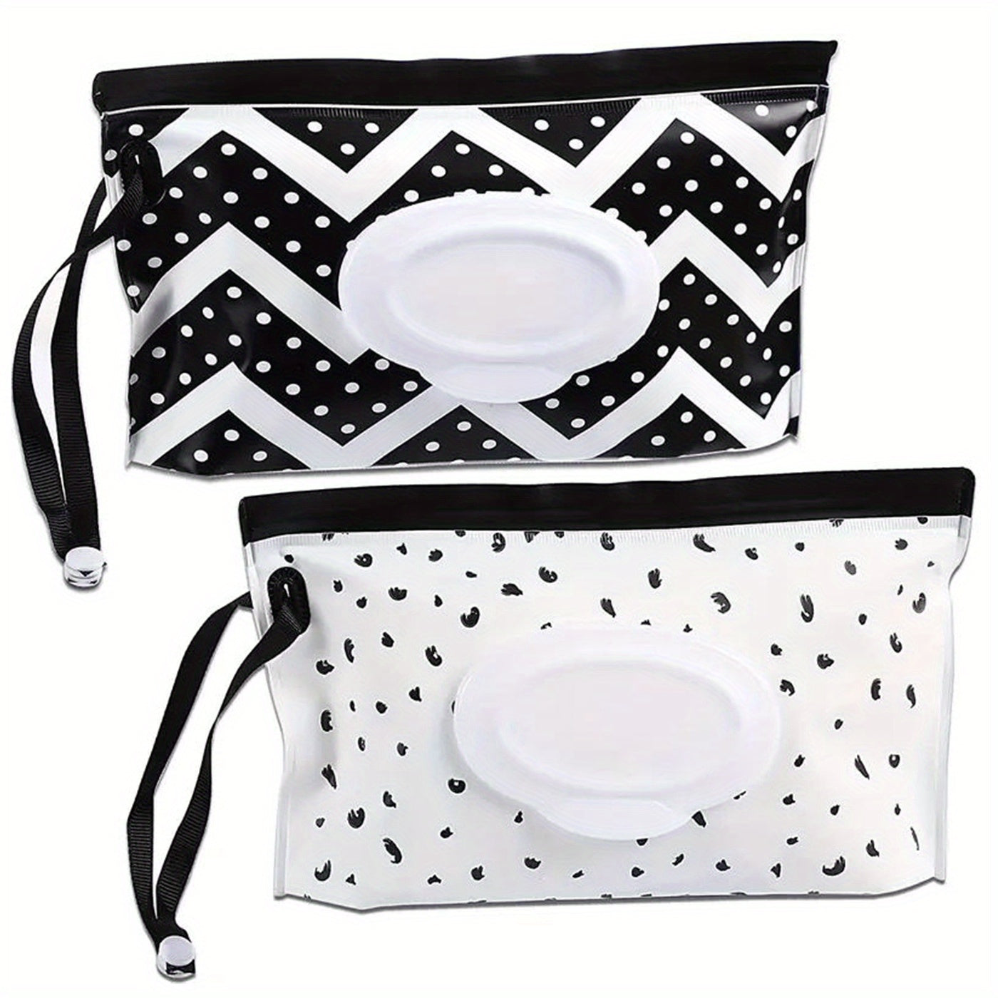 Set of 2 Reusable Wet Wipe Dispenser Containers for Travel and Gifts