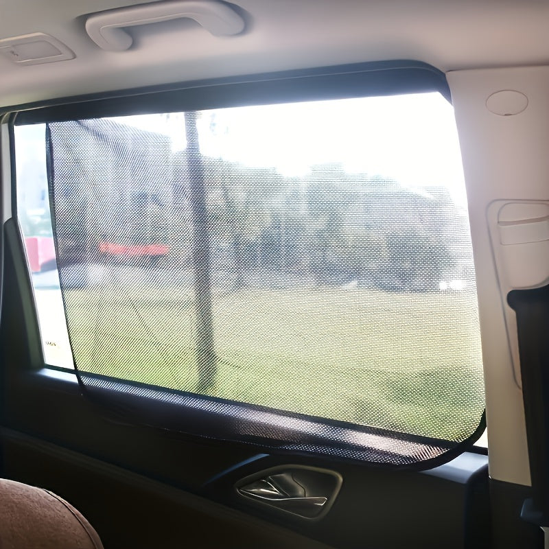 4 dona Magnitli Avtomobil Quyosh nuri uchun Shisha Oyna Qoplamalari, Maxfiylik uchun qora