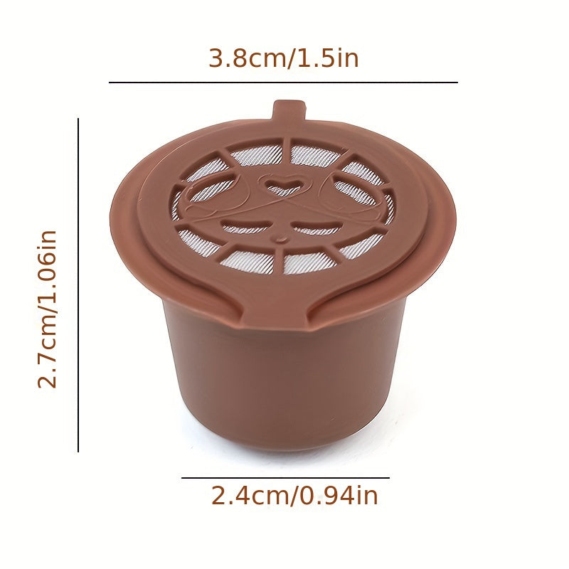 Three-Piece Reusable Coffee Capsule Shells for Nespresso with Filters