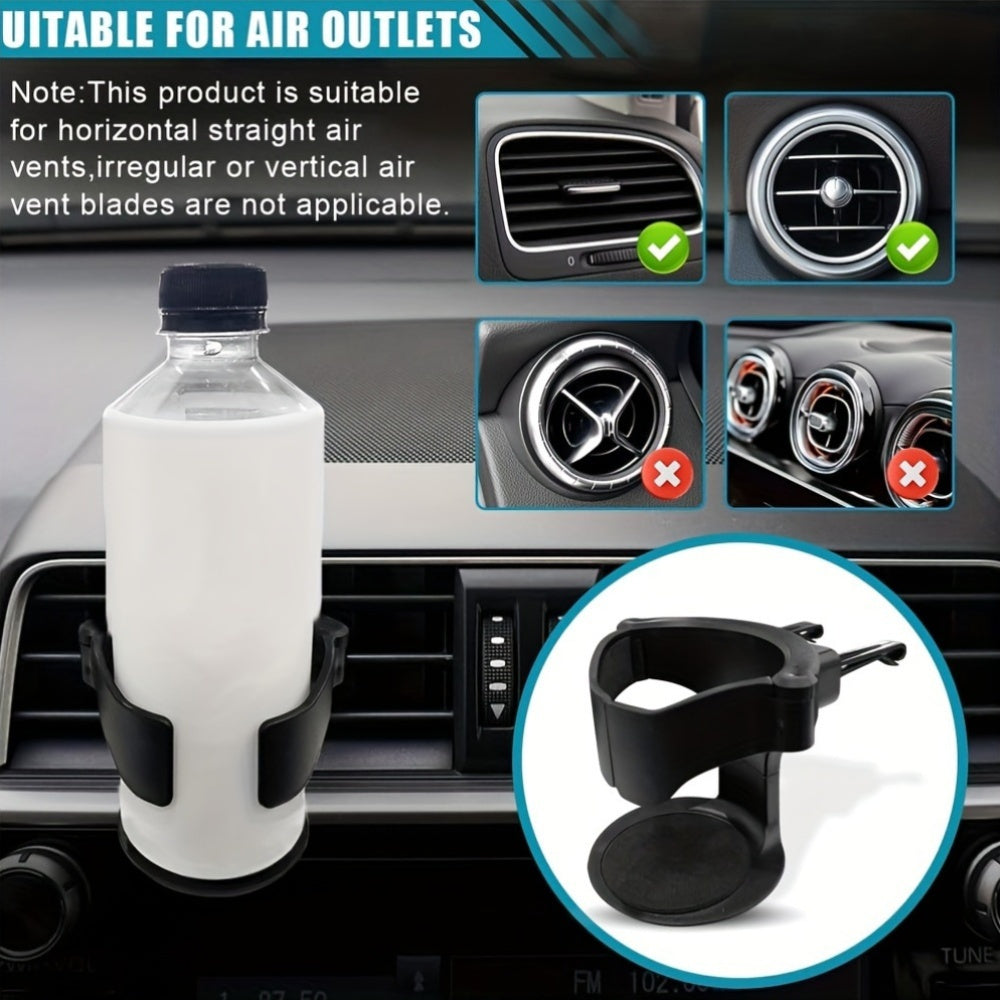Universal avtomobil stakan tutqichlari uchun moslashuvchan plastmassa vent montaji, shisha va stakanlar uchun