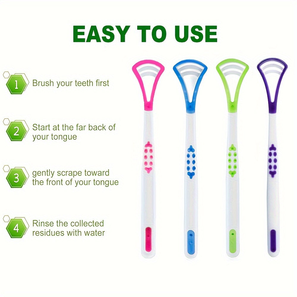 Щетка для языка Deep Clean, 4 цвета: синий, зеленый, розовый, фиолетовый, гигиена полости рта