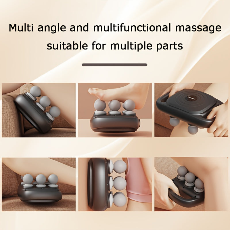 Portable Electric Massager for Legs and Shoulders with 6 Adjustable Intensity Levels