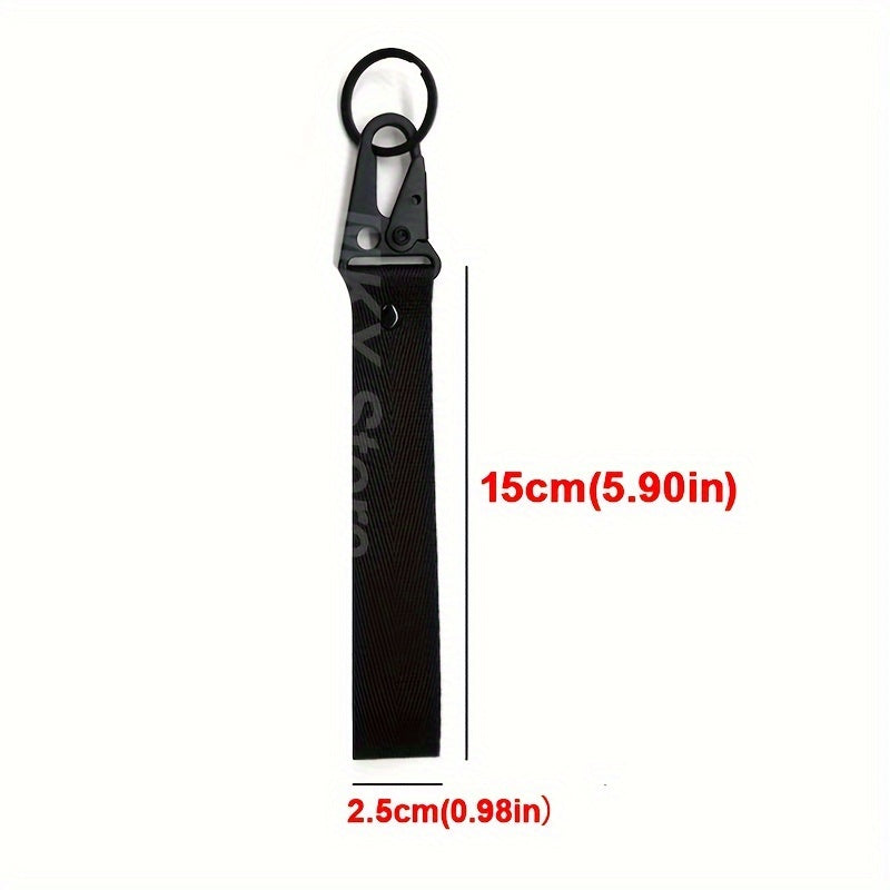 Unisex Nylon Key Chain Strap for Car Keys and ID Badges, 10 Colors