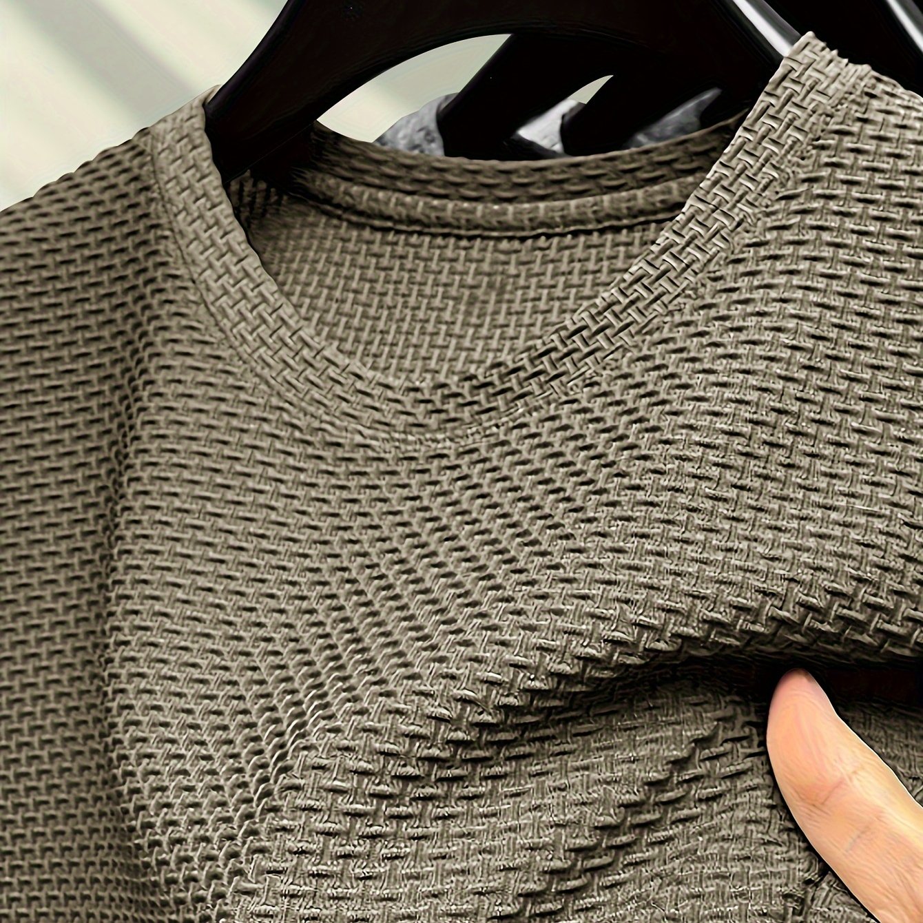 Camiseta de manga larga de nylon de color sólido para hombre, para verano, estilo casual, ajuste regular