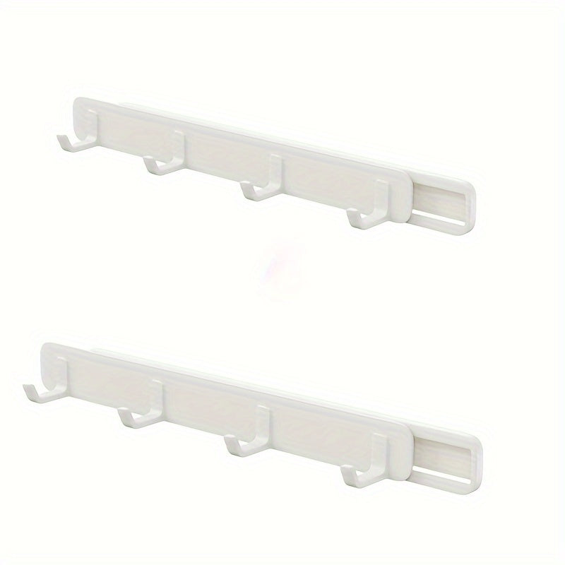 Adjustable Retractable Sticky Wall Hook for Kitchen Bathroom No Drilling