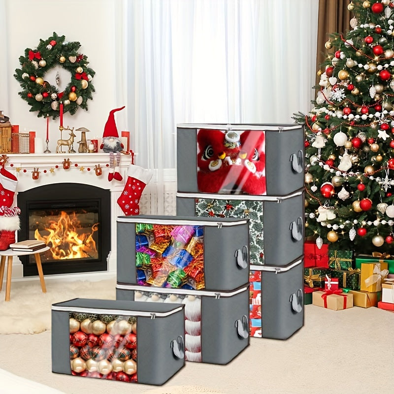 Caja de almacenamiento de tela impermeable de gran capacidad para el hogar, cocina, armario y debajo de la cama