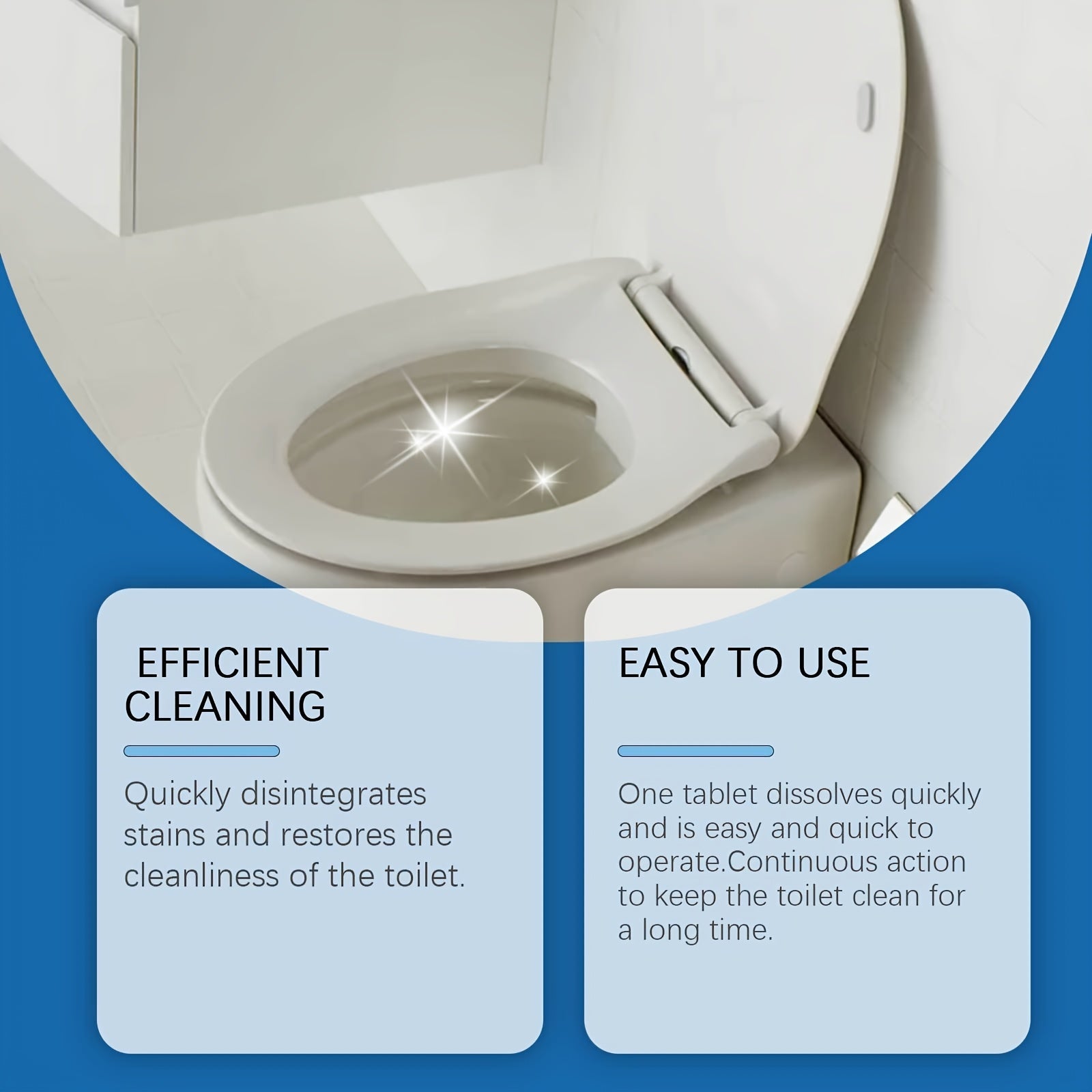 Effervescent Toilet Cleaning Tablets Odor Removal Stain Removal Plastic