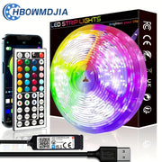 Ilova va masofadan boshqarish bilan sozlanadigan LED chiziqli chiroqlar, yotoqxona, TV, partiyali bezak uchun