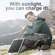 Solar Panel Charger for Outdoor Travel Camping Portable Solar Power Bank for Mobile Devices