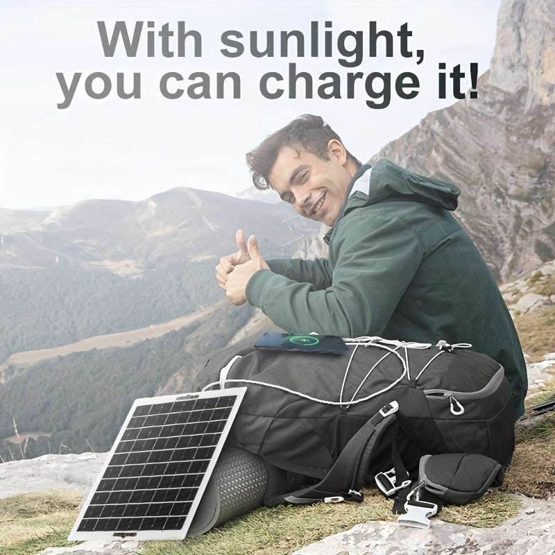 Solar Panel Charger for Outdoor Travel Camping Portable Solar Power Bank for Mobile Devices