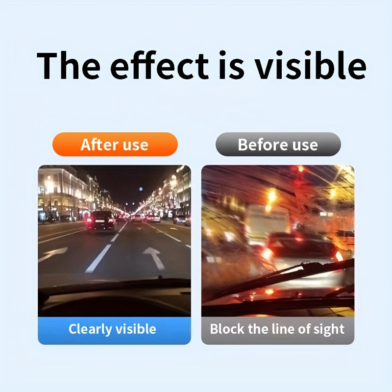 Windshield Cleaner Oil Film Remover Kit with Glass Cleaning Tool and Water Stain Remover for Car Windows and Mirrors