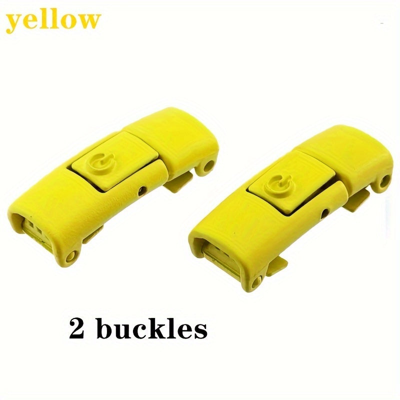 Uniseks metall No-Tie Lazy shoelace buckles turli ranglar, oson bir tugma bilan