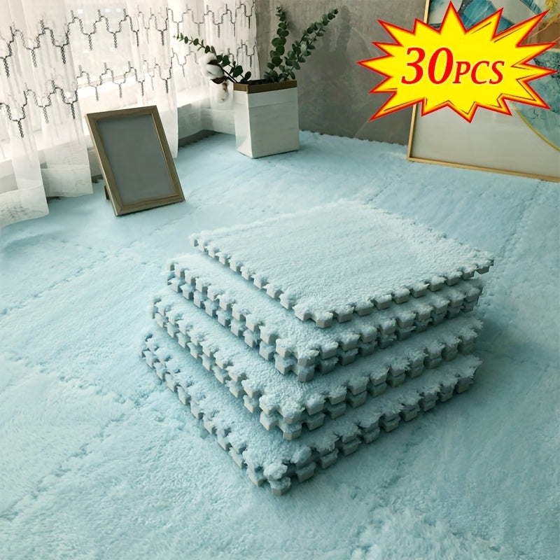 Set of 30/50 Interlocking Foam Floor Mats Square Carpet Area Rug Anti-Slip Seat Pads