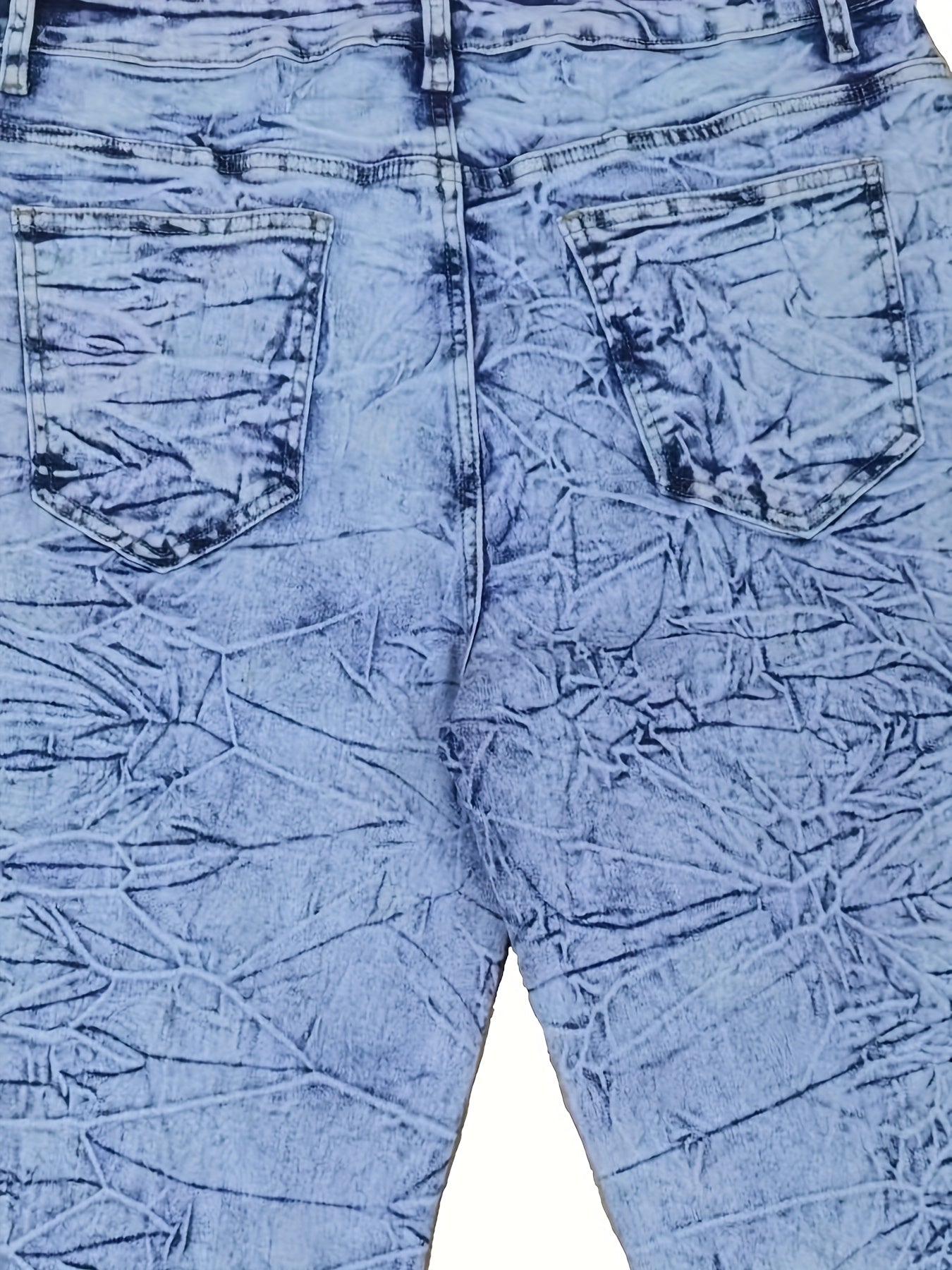 Women's High Elastic Seven-Eighth Jeans Comfortable Stretch Denim