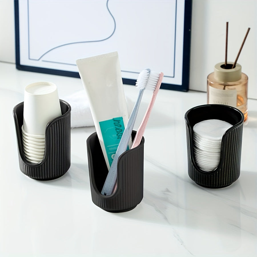 Multifunctional Paper Cup Holder and Desktop Organizer for Bathroom Kitchen Living Room