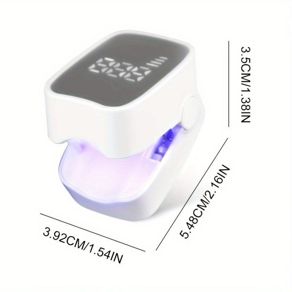 Portable Nail Care Device with Digital Display USB Rechargeable Compact for Personal and Nail Health
