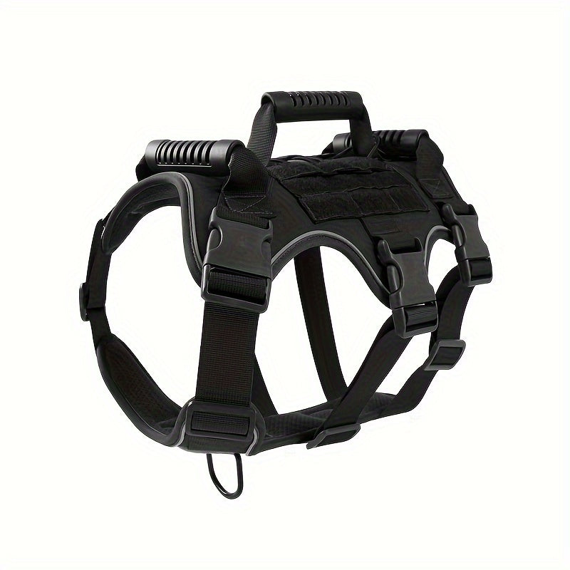 Adjustable Reflective Dog Harness with Handle No-Pull Tactical Vest
