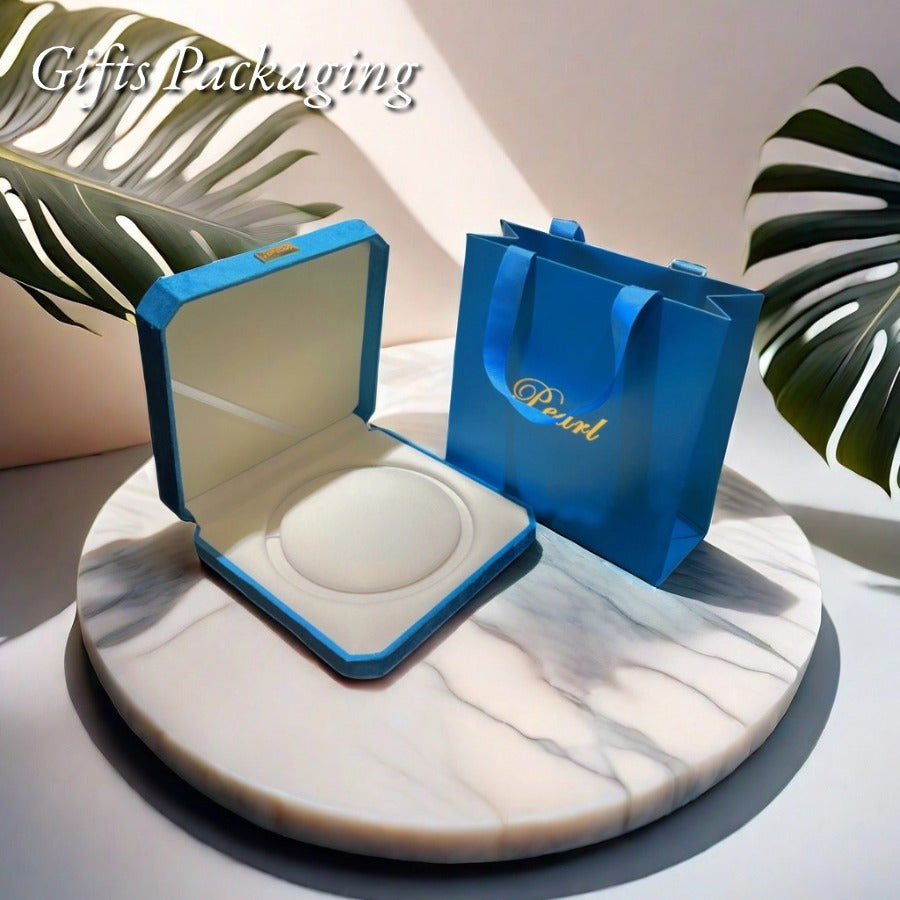 Large White Baroque Pearl Necklace 14-16mm Elegant Gift Box for Women