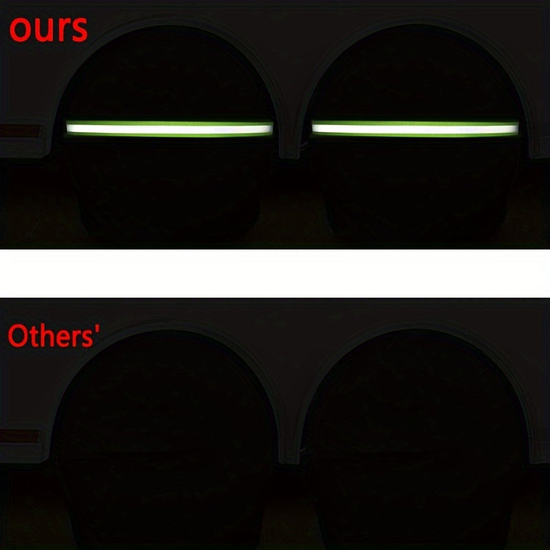 4PCS Car Tire Covers Reflective Strips High Visibility Tire Protection