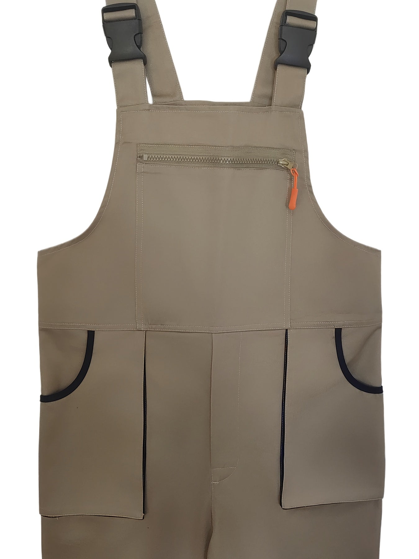 Men's Sleeveless Work Overalls Polyester Casual Multi Pocket All-Season