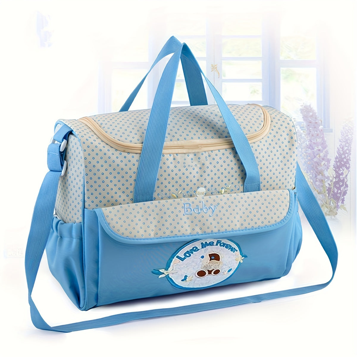 Diaper Bag Waterproof Cartoon Design Large Capacity Mom Bag for Travel and Gifts