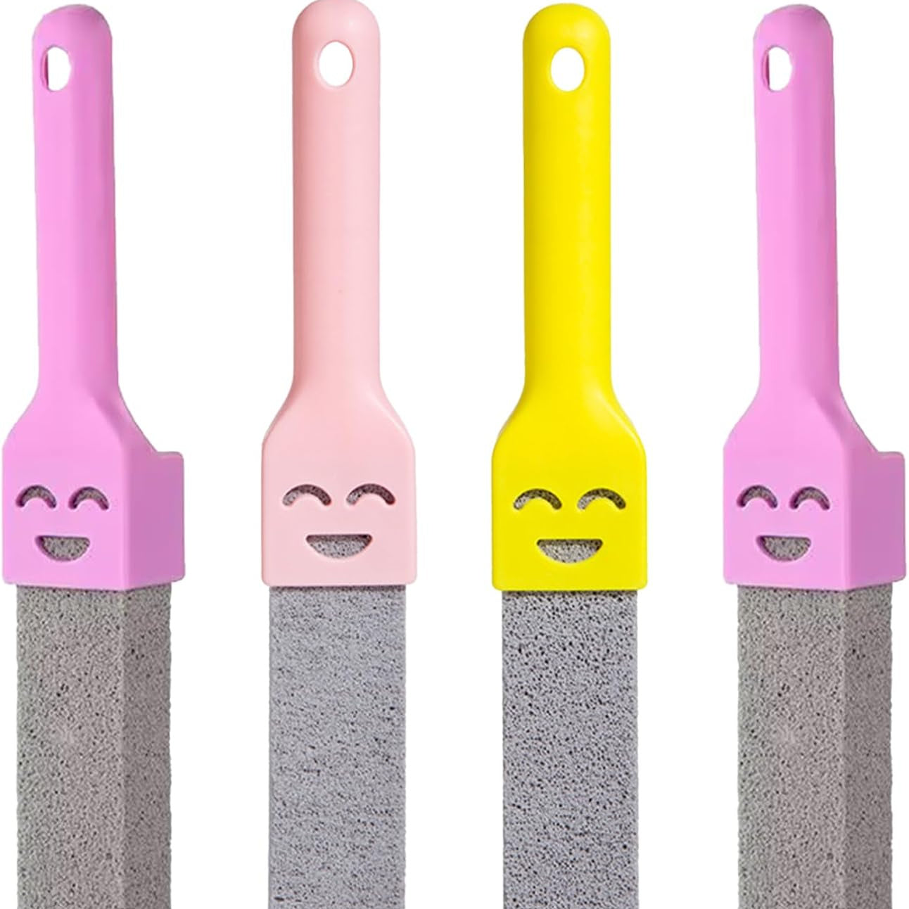 Long-Handle Pumice Stone Toilet Brush for Stain and Scale Removal, Easy Reach