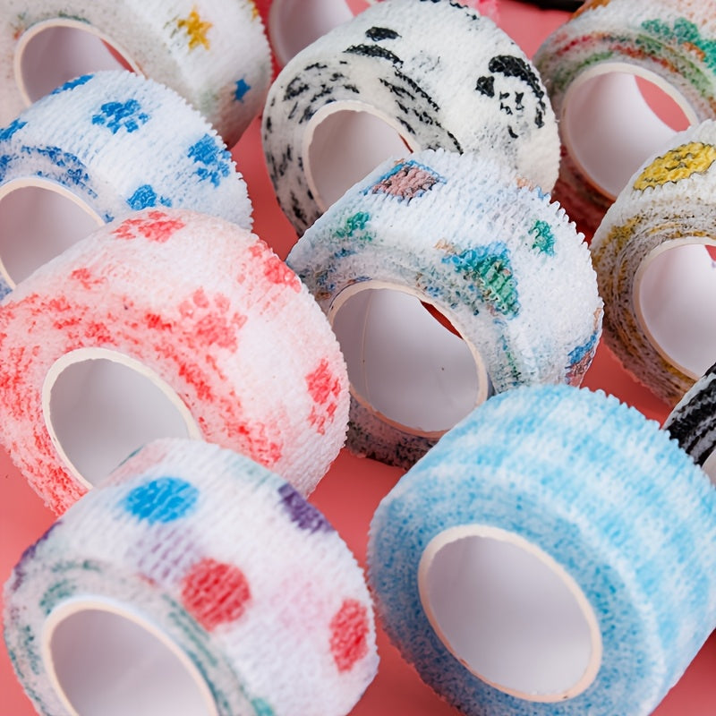 Kattalar barmoq bandaji 5/10 rulo o'z-o'zini yopishtiradigan nafas oladigan elastik lenta