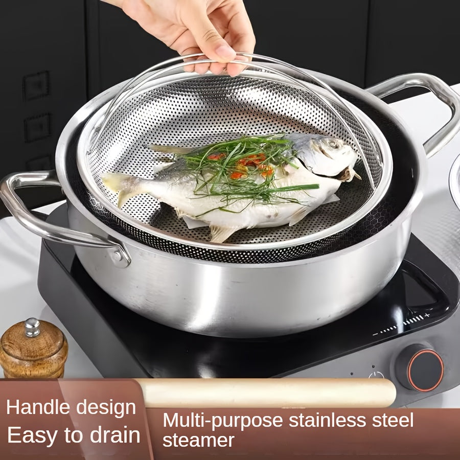 Stainless Steel Kitchen Steamer Basket Multi-Functional for Rice Vegetables Dumplings