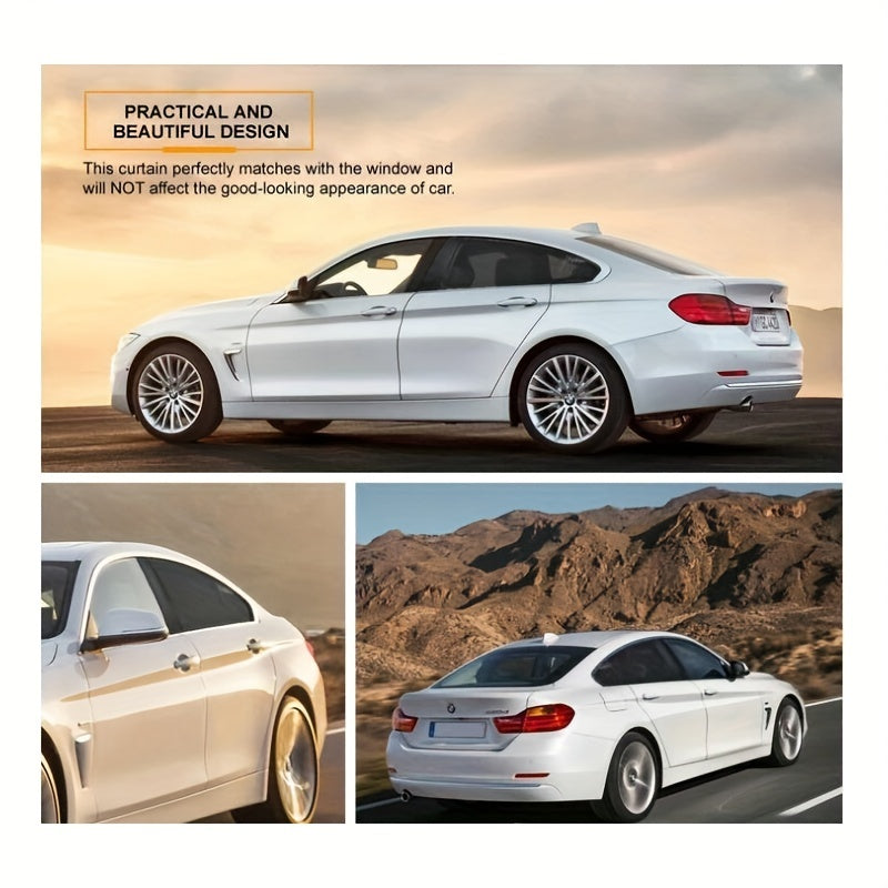 2 dona Avtomobil orqa eshik quyosh nuri himoyalovchi tarmoq nafas oladigan oynani yopish uchun quyosh nuri himoyasi