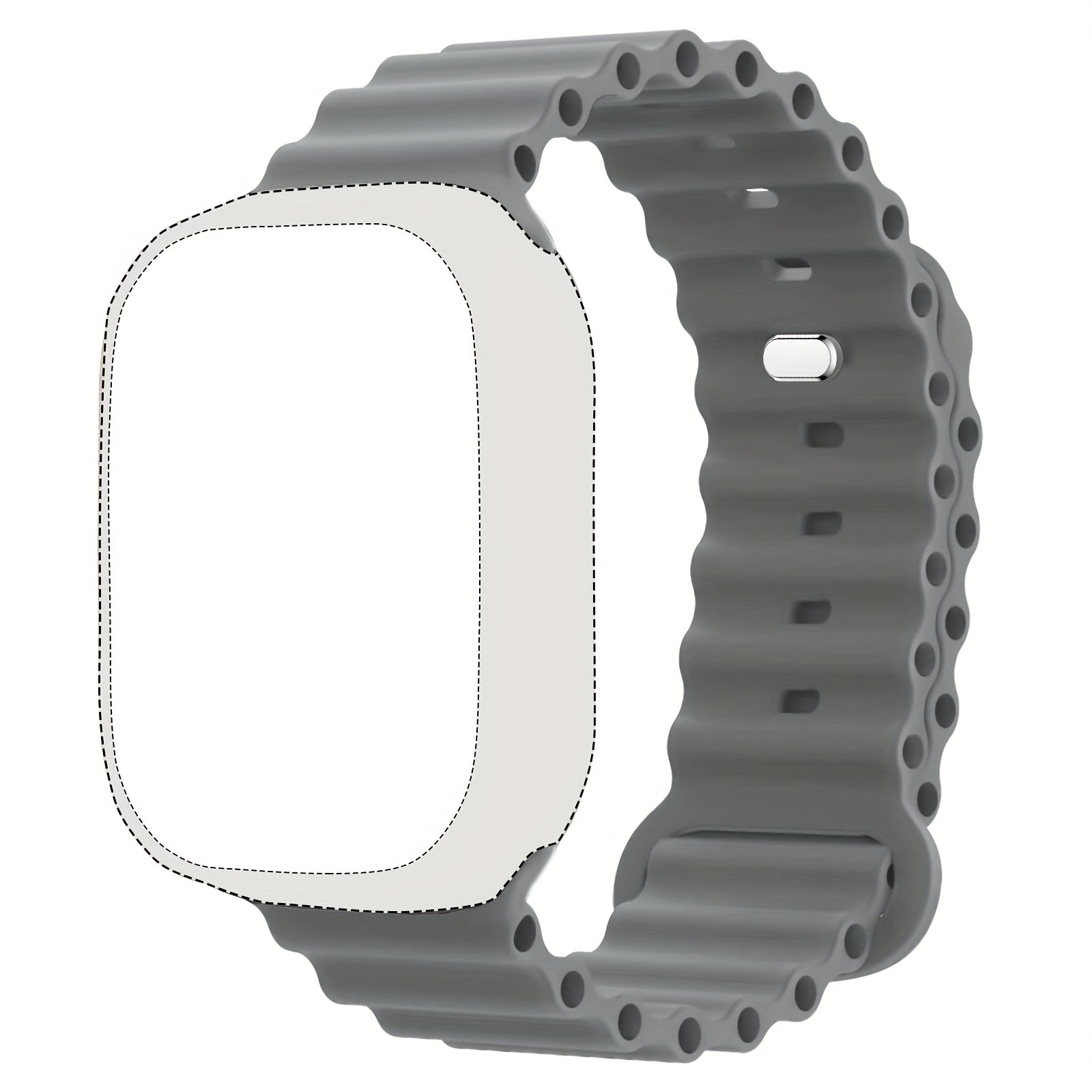 Silicone Sport Band for Apple Watch Ultra Series Waterproof Breathable Compatible with 45mm 46mm 44mm 42mm 49mm Men Women