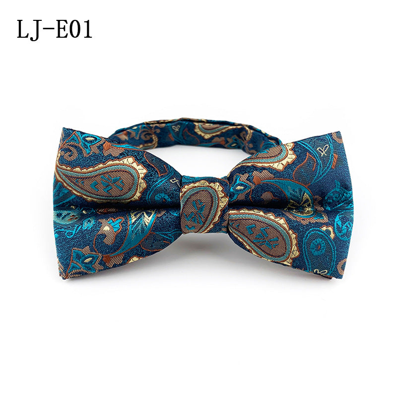 Men's Bow Tie Polyester Jacquard Fabric for Formal Events