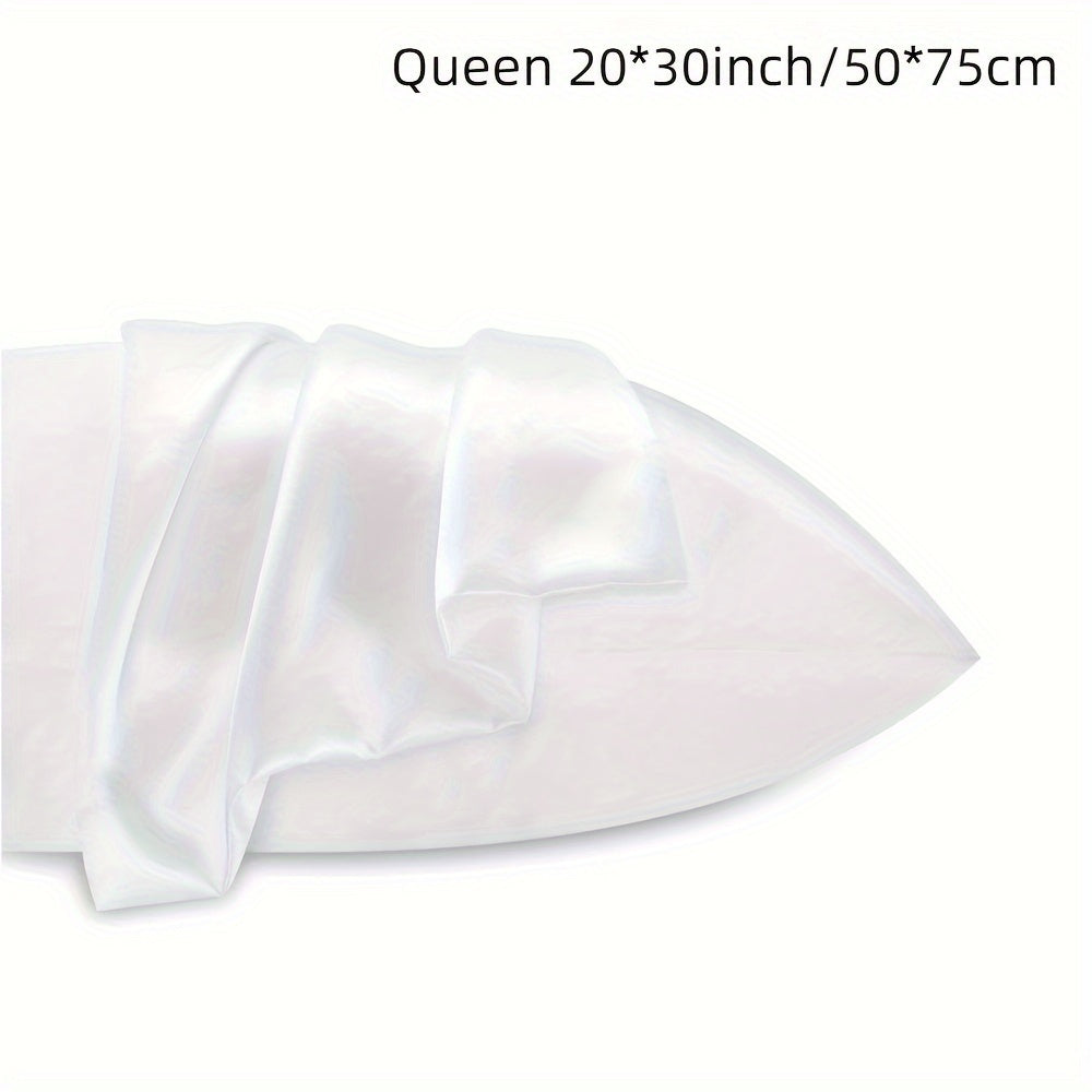 Double-Sided Summer Silk Pillowcase with Viscose Core, Smooth and Silky Feel