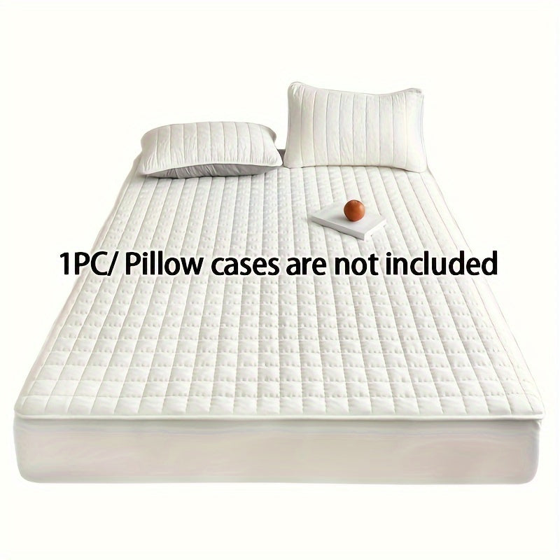 Waterproof TPU Fitted Sheet Thickened Quilted Breathable Soft and Comfortable Square Color