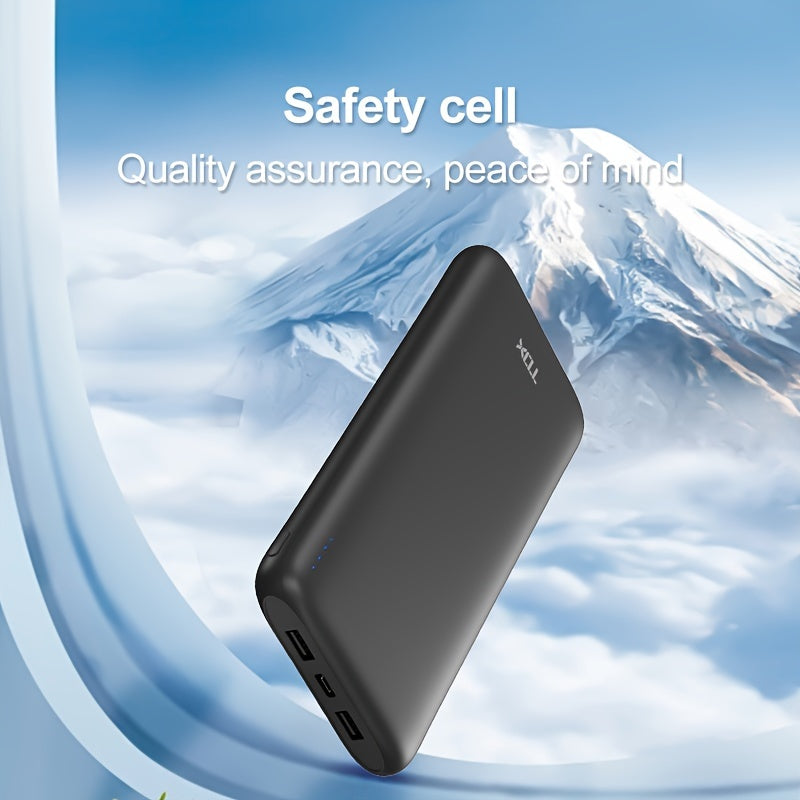 Portable 10000mAh Power Bank for iPhone, Samsung, Android Devices