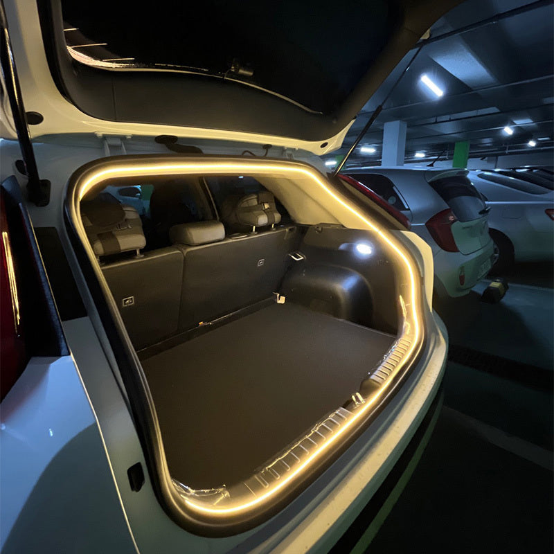 Tira de luces LED flexible para coches 5m lámpara ambiental brillante para interior