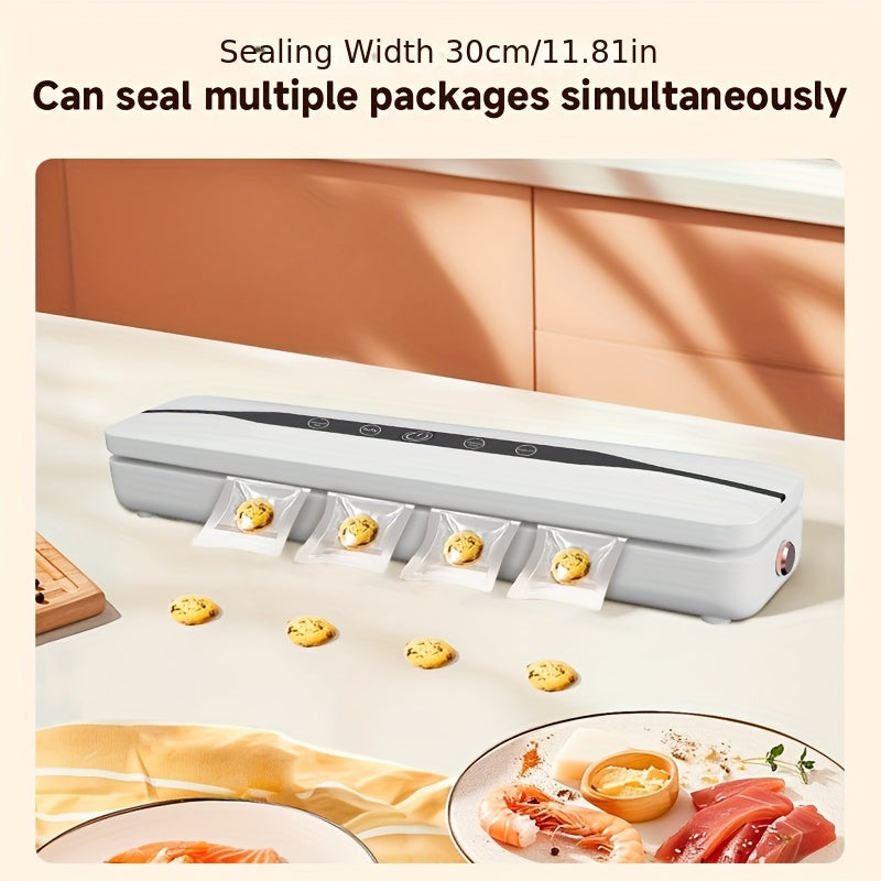 USB rechargeable vacuum sealer 62Kpa suction for food preservation