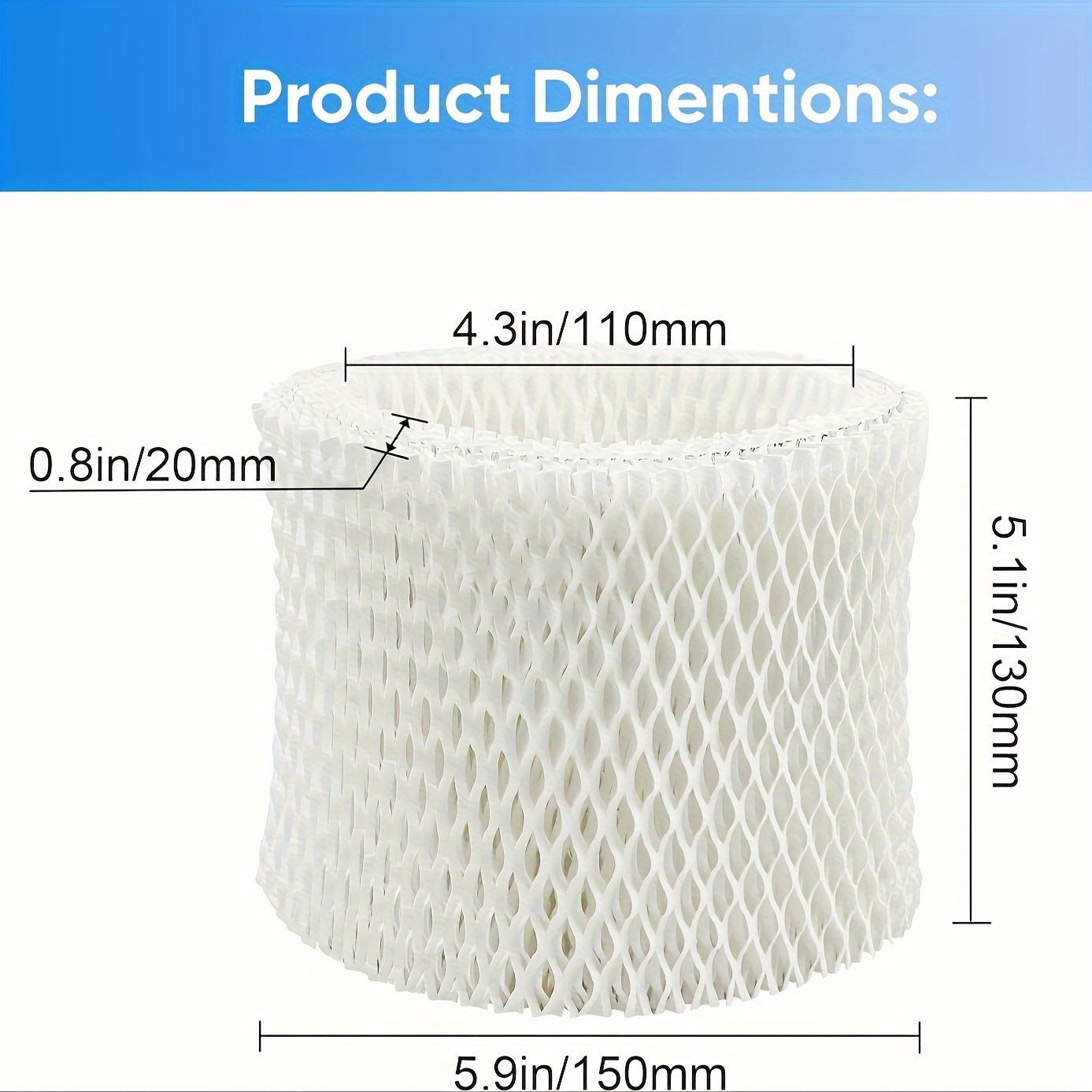 Humidifier Filters 4pcs and 2pcs Compatible with Vicks Kaz Honeywell Sunbeam