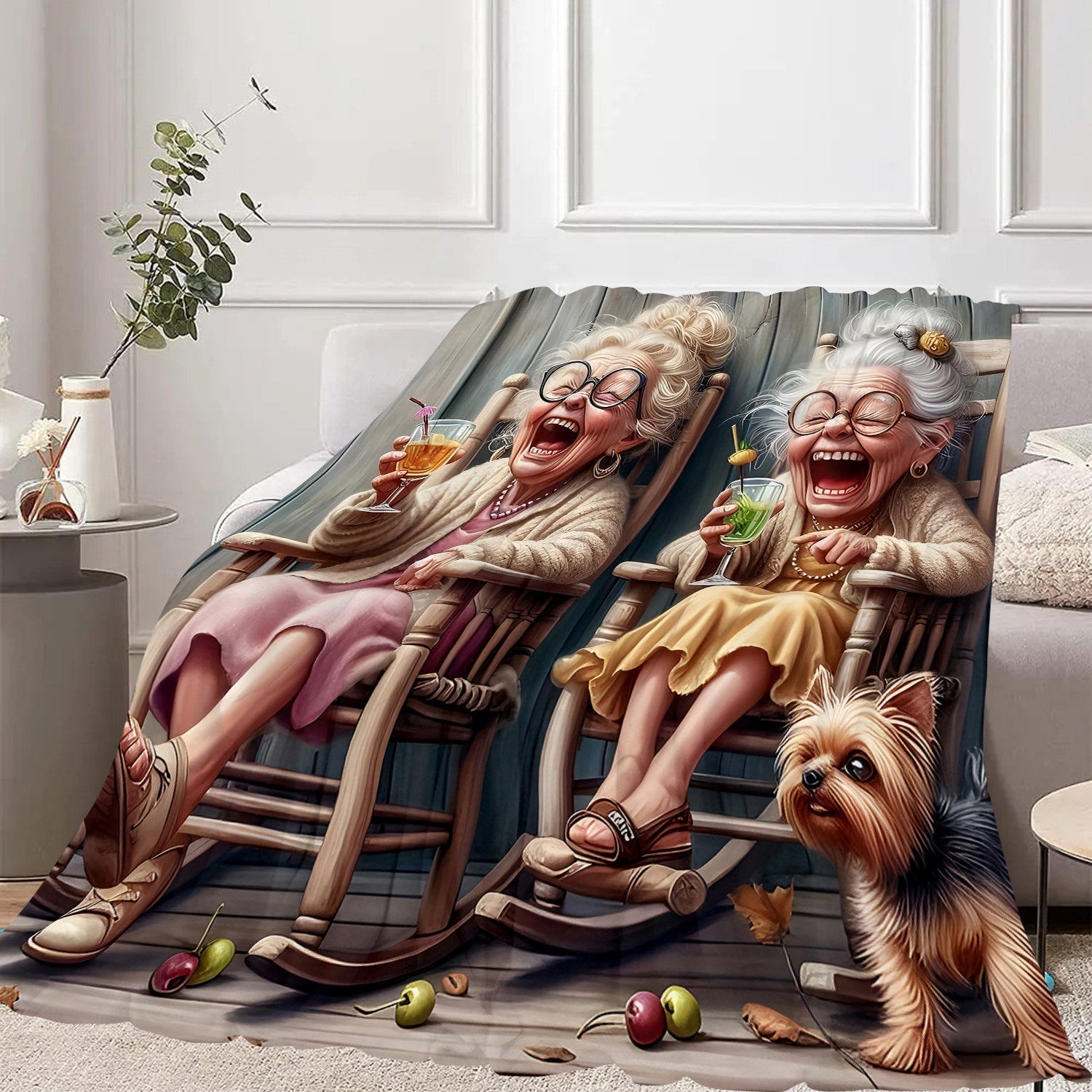 Soft Warm Flannel Throw Blanket for Couch Bed Travel Camping All Seasons