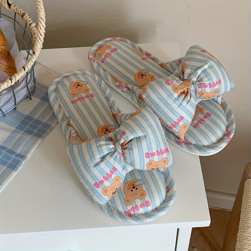 Ayollar uchun chiroyli multfilm quyonli shlyapka yumshoq nafas oladigan ichki poyabzal