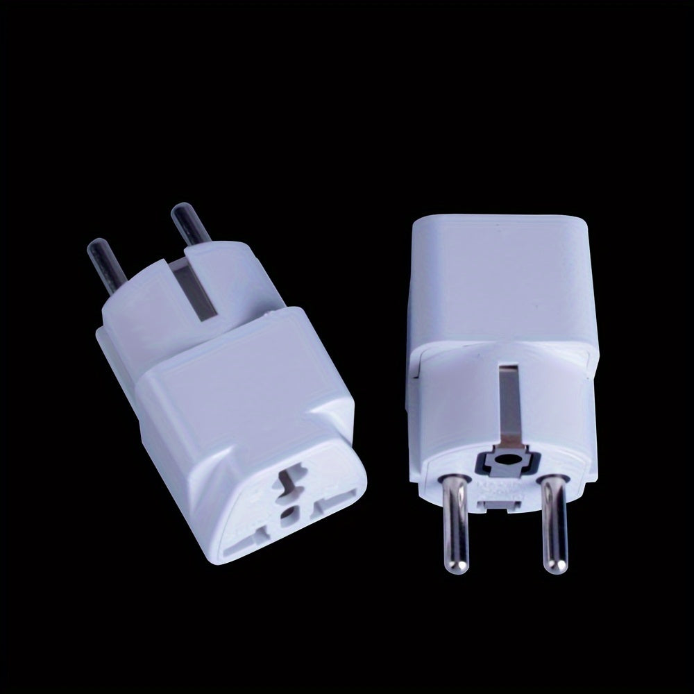 Adaptador de corriente de viaje estándar europeo para Francia, Indonesia, Corea del Sur, Rusia, con pin de 4.8mm