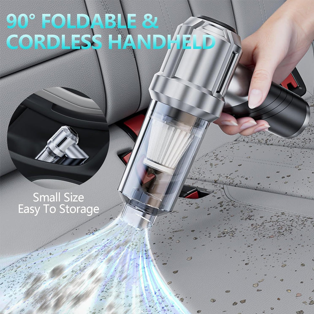 120W Foldable Handheld Vacuum Cleaner with Strong Suction Portable Dust Cleaner